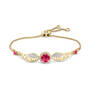 Personalized Angel Wing Birthstone Bracelet by Michael O’Connor, Personalized Angel Wing Birthstone Bracelet by Michael OConnor 12244 0019 g july