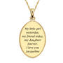 My Daughter “I Love You" Personalized Diamond Pendant, My Daughter I Love You Personalized Diamond Pendant 1162 0127 c back