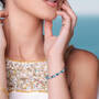 Blue Wave 19-Carat Blue Topaz & Diamond Bracelet, Blue Wave 19 Carat Blue Topaz Diamond Bracelet 12047 0018 m model