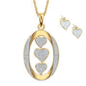 My Daughter “I Love You" Diamond Pendant with FREE Matching Diamond Earrings, My Daughter I Love You Diamond Pendant with FREE Matching Diamond Earrings 2965 0199 a main