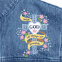 “With God All Things Are Possible" Personalized Denim Vested Hoodie, With God All Things Are Possible Personalized Denim Vested Hoodie 10506 0016 c sentiment