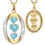 My Daughter “I Love You” Birthstone & Diamond Pendant, My Daughter I Love You Diamond Pendant 1136 001 3 3