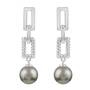 Tahitian Treat Black Pearl Dangle Earrings, Black Tahitian Pearl Dangle Earrings 11142 0576 b alt