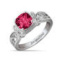 Vintage Elegance Birthstone Ring, Personalized Vintage Elegance Birthstone Ring 12122 0016 g july