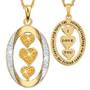 My Daughter “I Love You” Birthstone & Diamond Pendant, My Daughter I Love You Diamond Pendant 1136 001 3 11