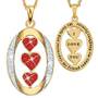 My Daughter “I Love You” Birthstone & Diamond Pendant, My Daughter I Love You Diamond Pendant 1136 001 3 7