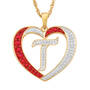 Granddaughter Initial Heart Pendant, For My Granddaughter Diamond Initial Heart Pendant 10121 0011 a t initial
