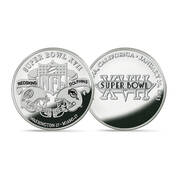 1st Commanders' Super Bowl Win Silver Plated Flip Coin, Super Bowl Flip Coin Silver Plated Collection 11732 0101 a Commanders17