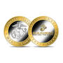 The U.S. Marine Corps Gold and Silver Enhanced Commemorative, Military Silver Gold Plated Commemoratives 11816 0035 a main