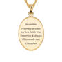 "I Love You" Personalized Diamond Pendant, I Love You Diamond Pendant 5238 0334 c back