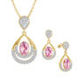 Birthstone Necklace with FREE Matching Earrings, Birthstone Necklace Earring Set 6930 0010 j october