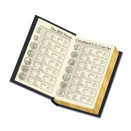 Annual Coin Rolls 2025 9867 0359 d open book