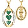 My Daughter “I Love You” Birthstone & Diamond Pendant, My Daughter I Love You Diamond Pendant 1136 001 3 5