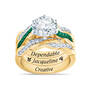 Birthstone & Zodiac Ring Set, Birthstone Zodiac Ring Set 6740 0044 e may