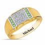 Birthstone Diamond Ring, Birthstone Diamond Ring 5211 001 2 8