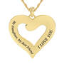 My Daughter, My Best Friend Pendant, My Daughter My Best Friend Heart Journey Pendant 10217 0016 c back