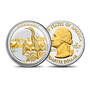 Platinum and Gold Land of the Free Quarters, Enhanced ABQ 11129 0011 c florida