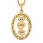 Our Daughter "We Love You" Diamond Pendant, Our Daughter We Love You Diamond Pendant 2965 007 4 3