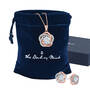 Perfectly Paired Love Knot Pendant with FREE Matching Earrings, Perfectly Paired Love Knot Pendant with FREE Matching Earrings 10916 0010 g gift pouch box
