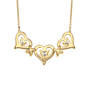 Hearts and Kisses Diamond Necklace with FREE Matching Earrings, Hearts and Kisses Diamond Necklace and FREE Matching Earrings 12089 0017 c back